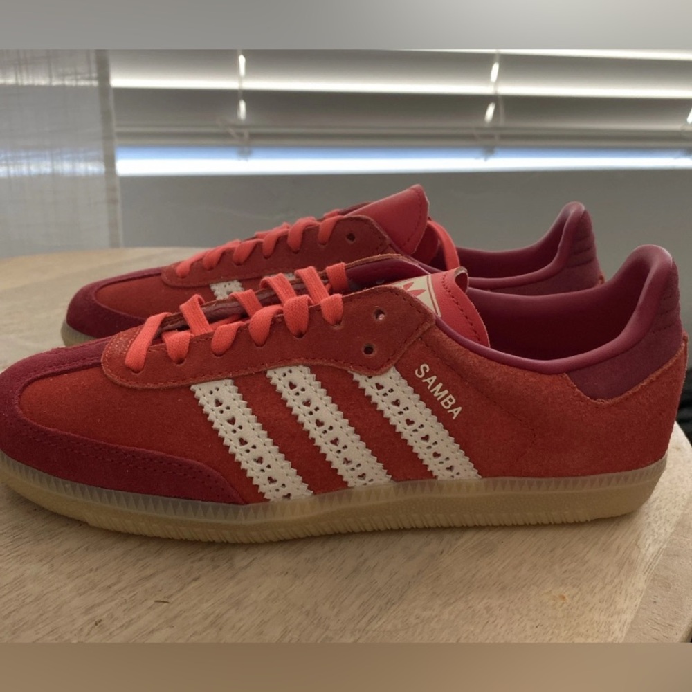 adidas Kids Sneakers Red and White